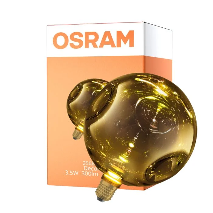 Osram Decor LED Lamp Oro Vidrio E27 3.5W 300lm - 827 Luz Muy Cálida | Reemplazo 25W