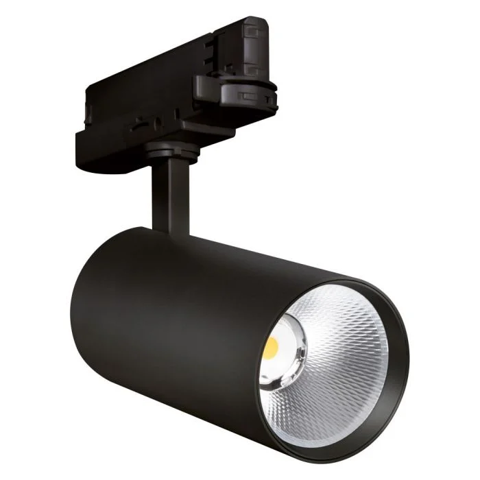 Ledvance Foco LED En Carril 3 Fases Negro 20W 2400lm - 930 Luz Cálida| Mejor Reproducción De Color