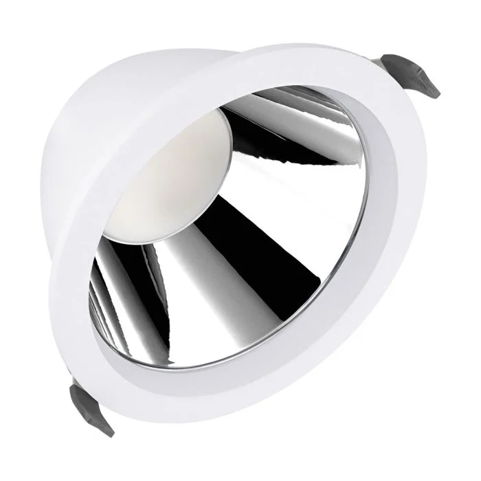 Ledvance Downlight LED Comfort High Efficiency D Aluminium Blanco 15W 1950lm 55D - 830 Luz Cálida | 160mm - Recorte 150mm - Dali Regulable