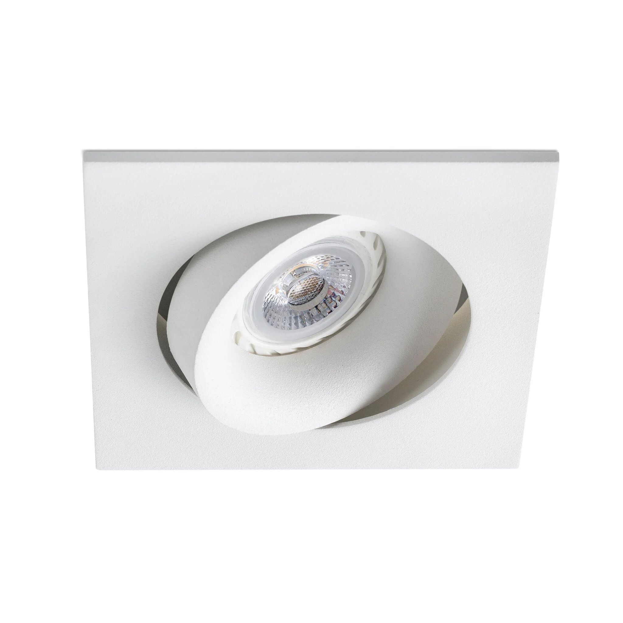Downlight empotrable de techo Faro Argon GU10 LED blanco mate IP20 43402
