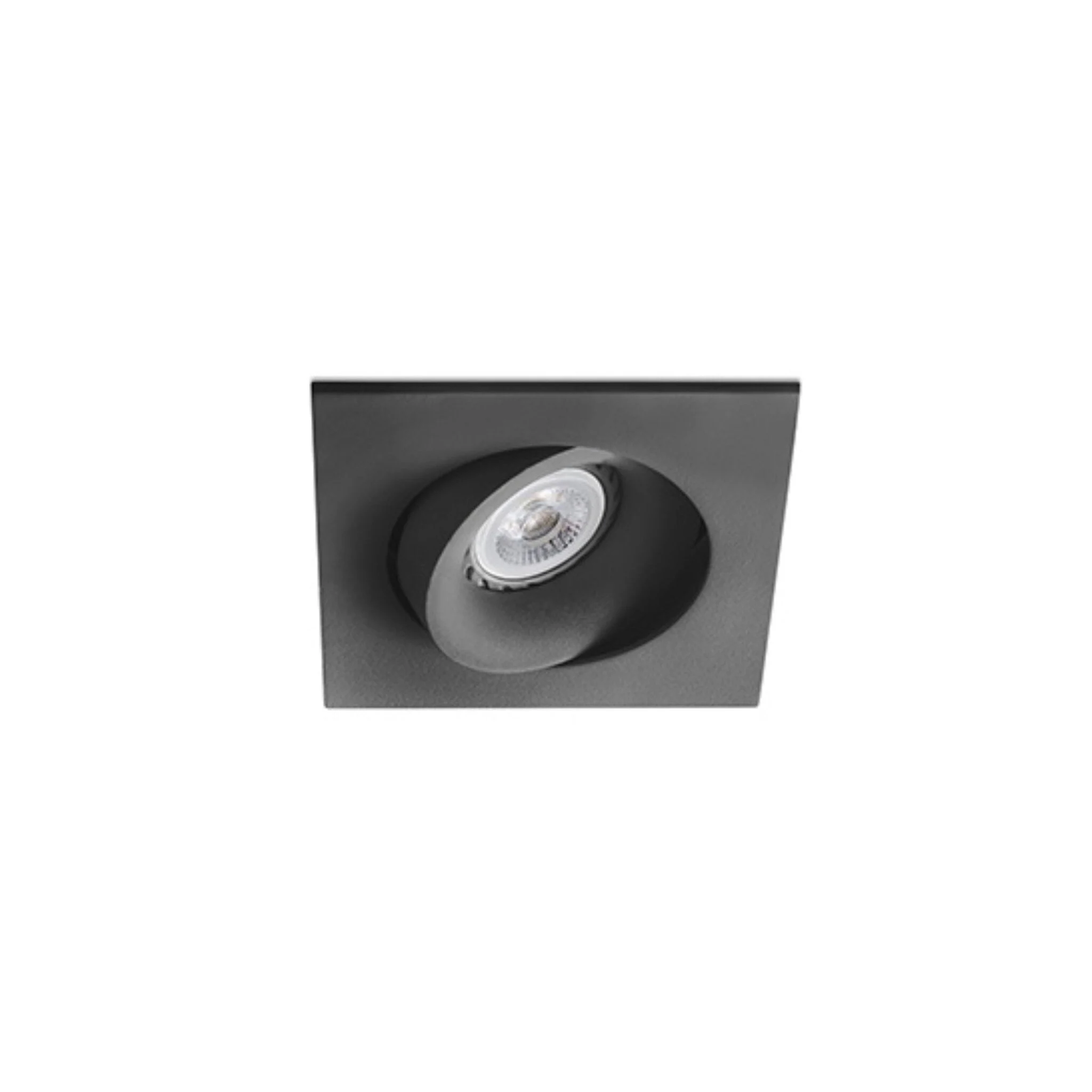 Downlight empotrable de techo Faro Argon GU10 LED negro mate IP20 43412