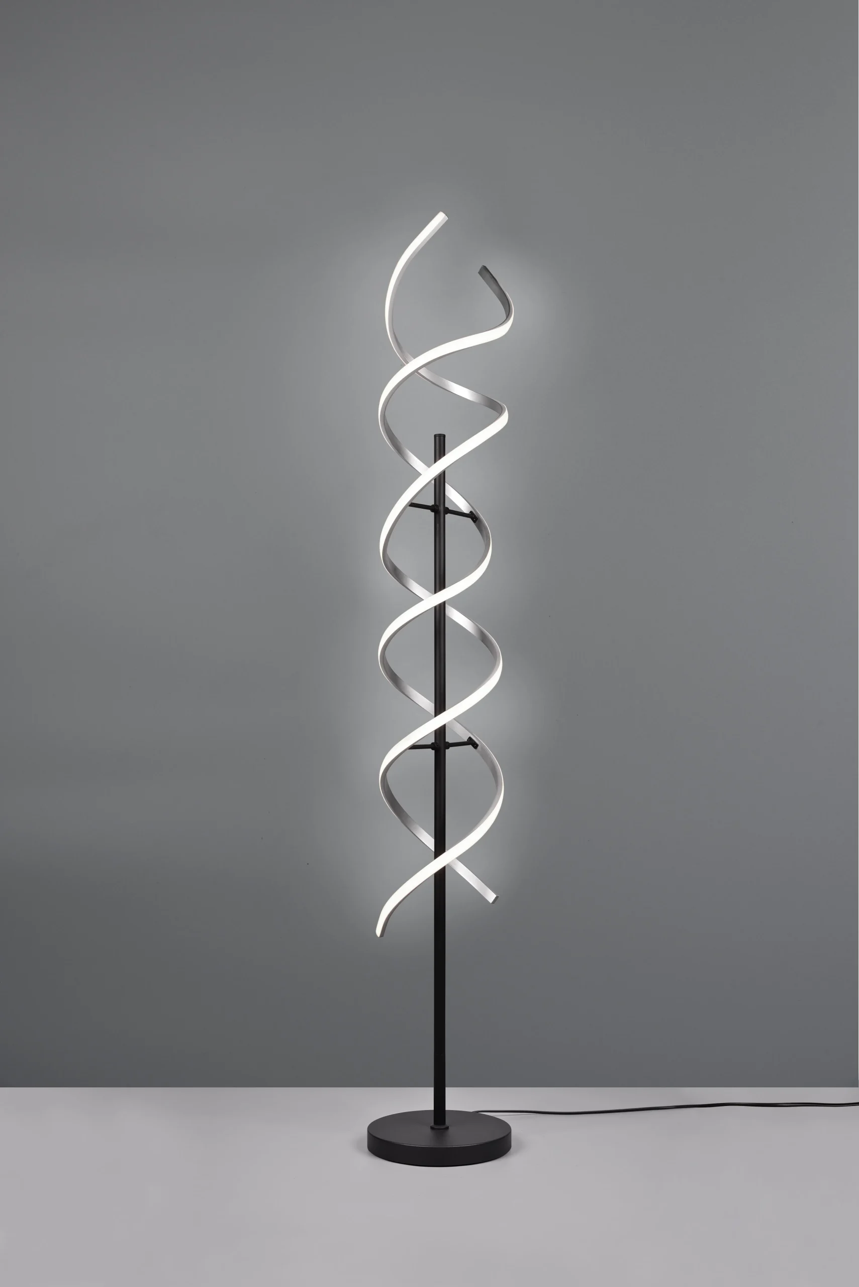Lámpara de pie Trio Sequence LED brushed aluminium 150cm 4