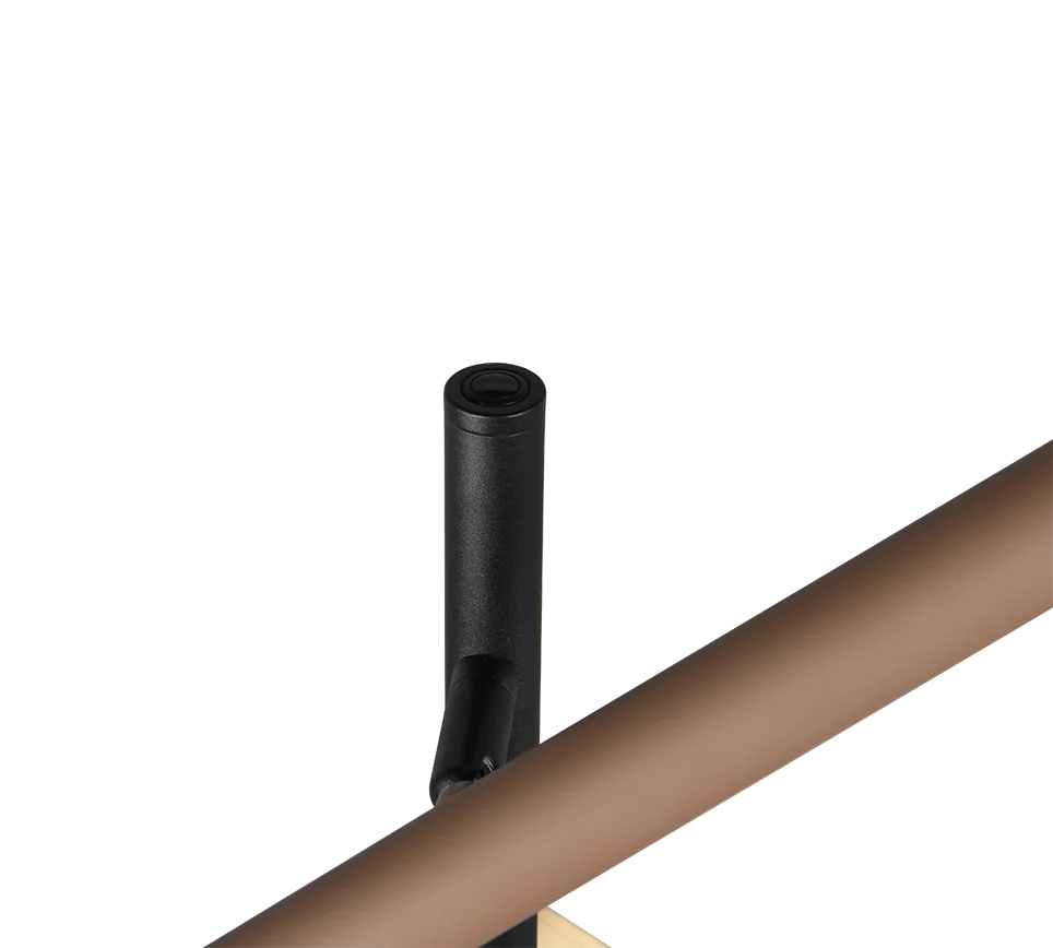 Lámpara de pie Trio Fiato LED negro mate 150cm 4