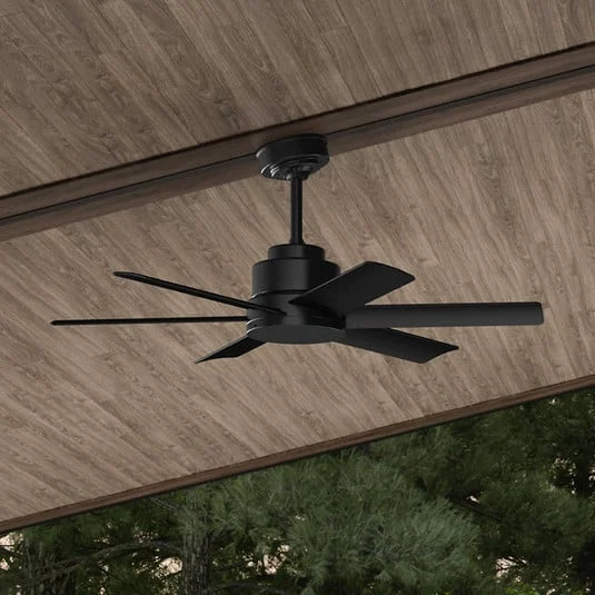 Hunter Kennicott ventilador de techo negro mate