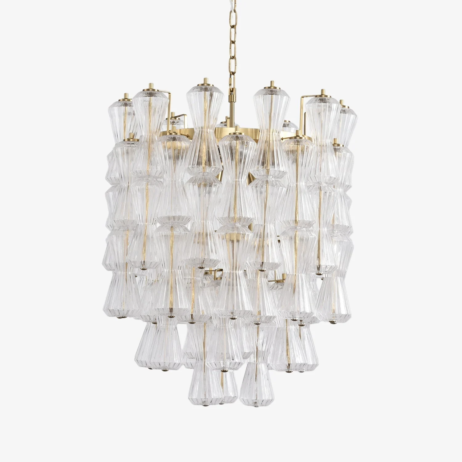 Aurora Araña De Luces Murano Cristal Floral Cascada