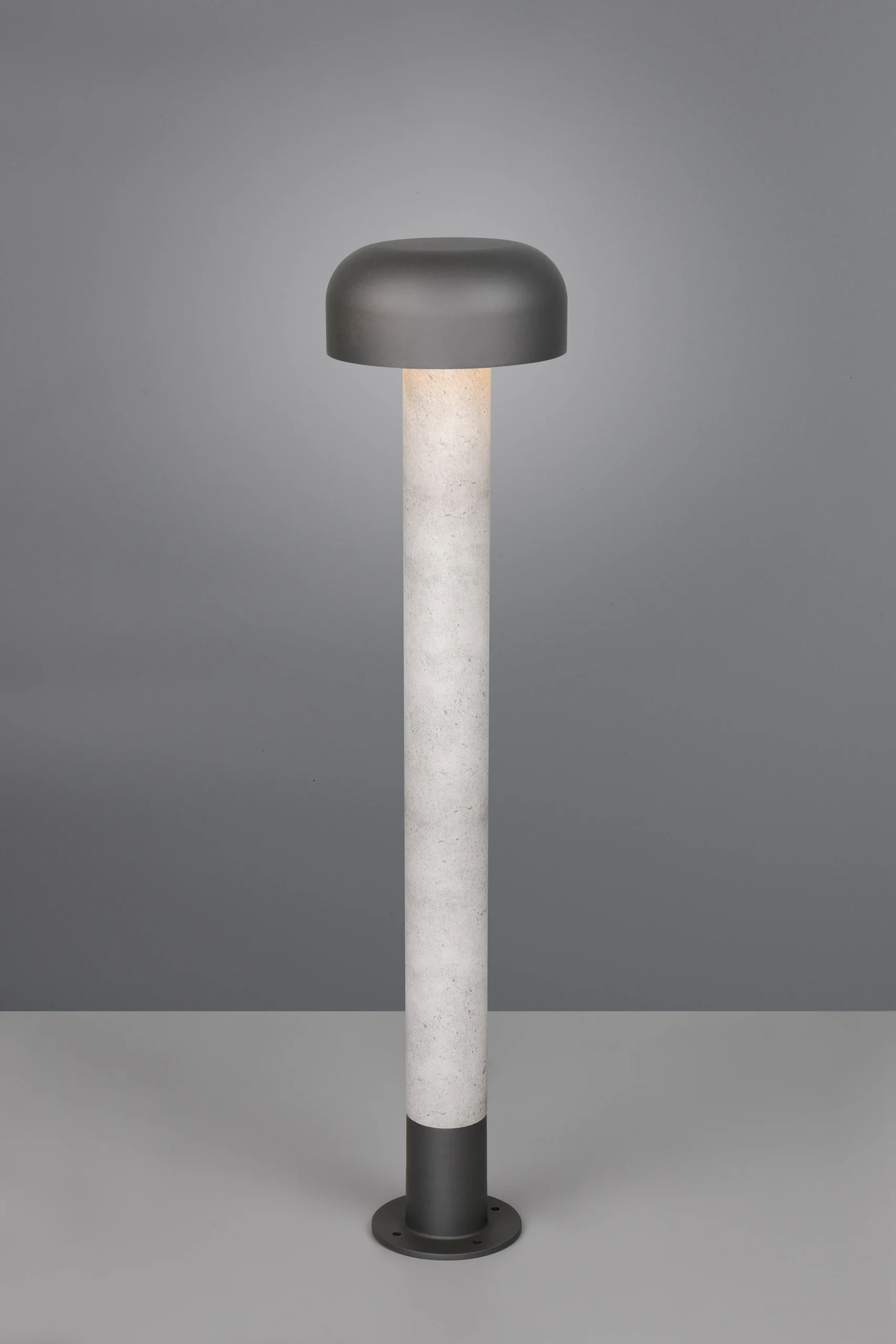 Baliza de exterior Trio Fraser color concreto IP54 84,5cm 462560178
