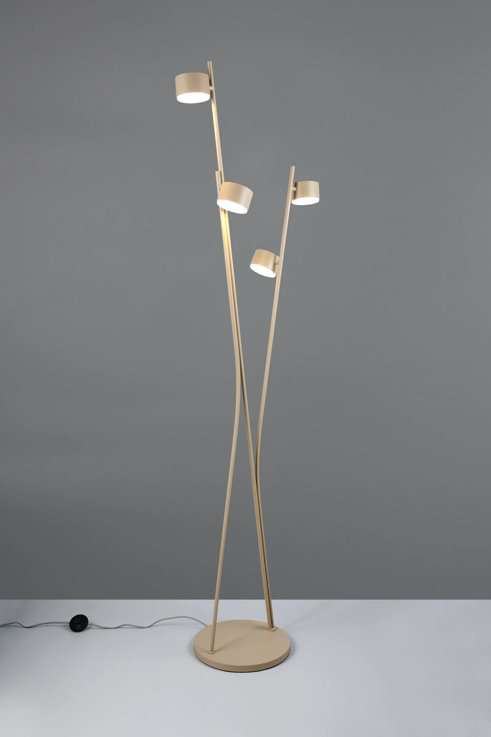 Lámpara de pie Trio Coda LED warm beige 2700K 180cm 4