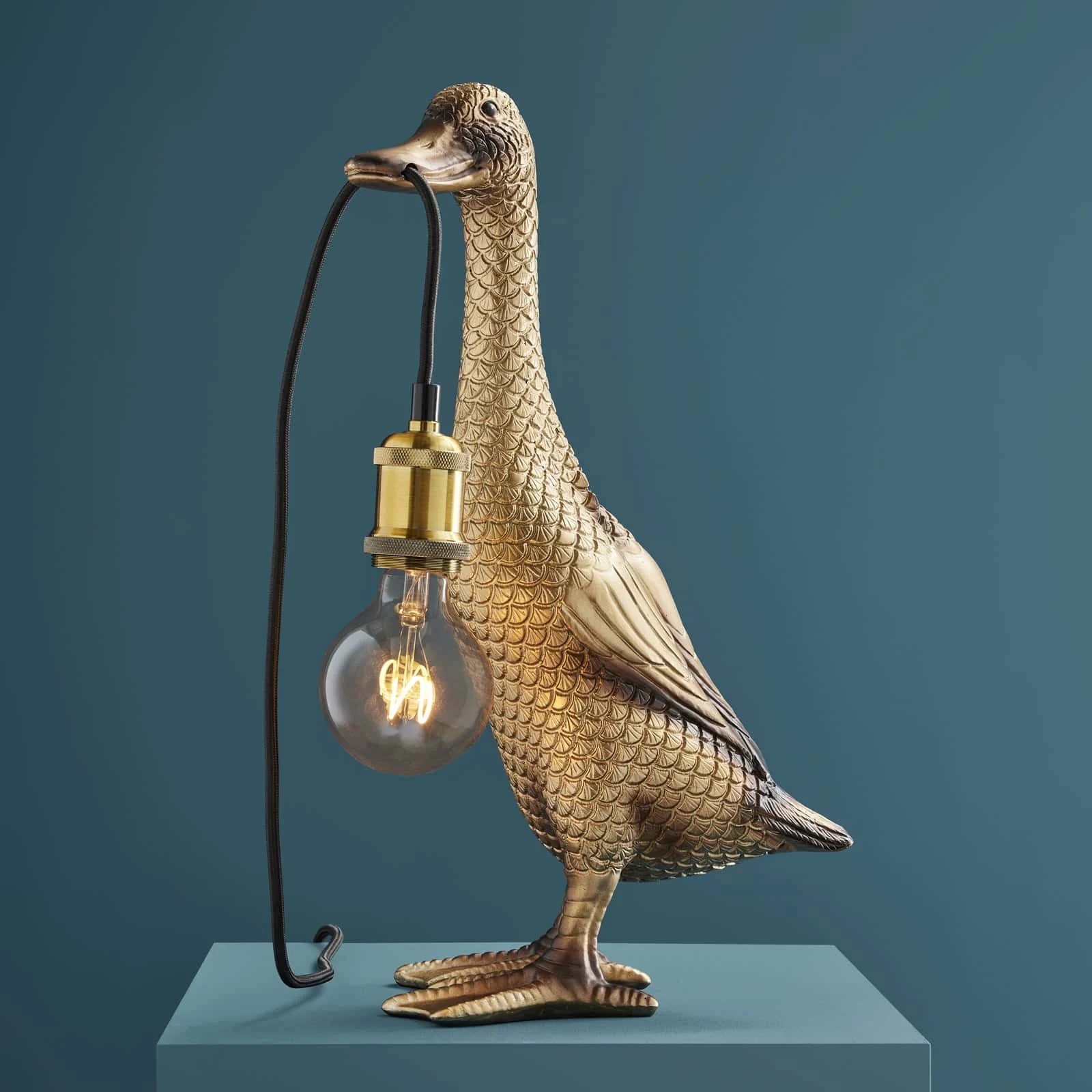 Tischleuchte Ente Son of a Duck, gold