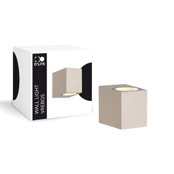 D'Lite Luz De Pared Vrebos Beige | Apta para 1x GU10