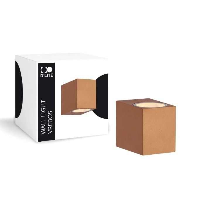 D'Lite Luz De Pared Vrebos Bronze | Apta para 1x GU10