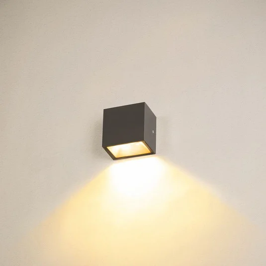 SLV Sitra Aplique LED para exterior down antracita