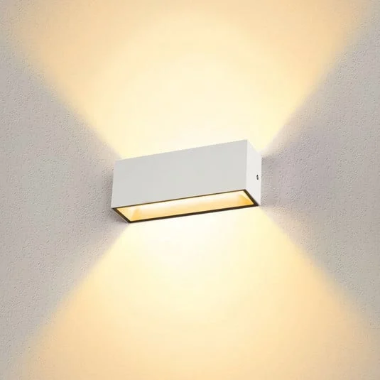 SLV Sitra Aplique de exterior LED Up/Down 30cm blanco