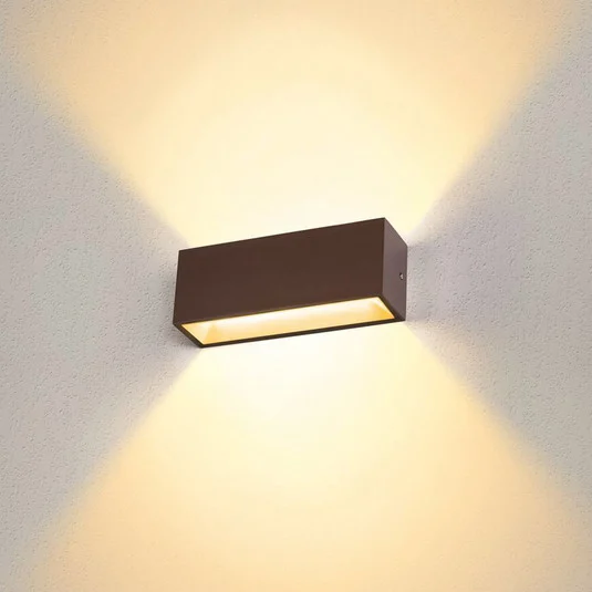 SLV Sitra Aplique de exterior LED Up/Down 30cm óxido
