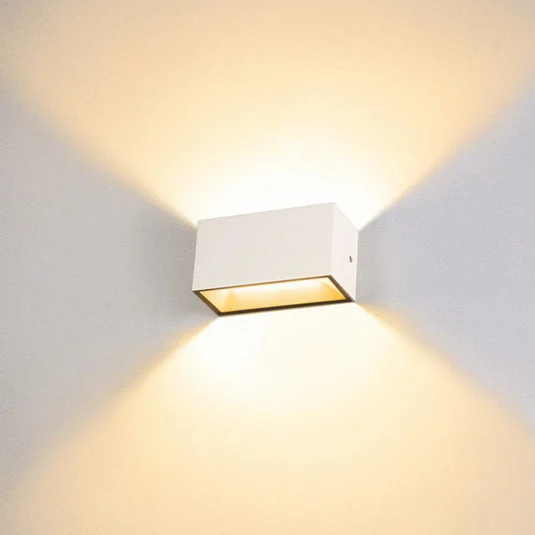 SLV Sitra Aplique de exterior LED Up/down 20cm blanco