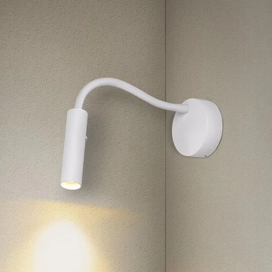 SLV Karpo Goose aplique de pared LED, atenuable, blanco
