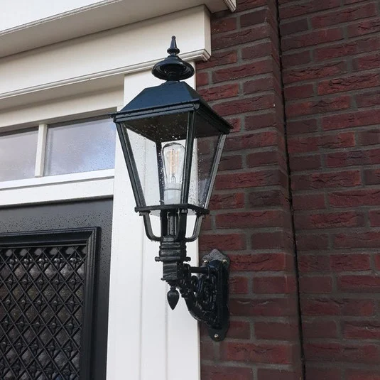 Aplique de exterior Egmont, negro