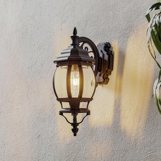 Aplique de exterior Andrew farol colgante, negro