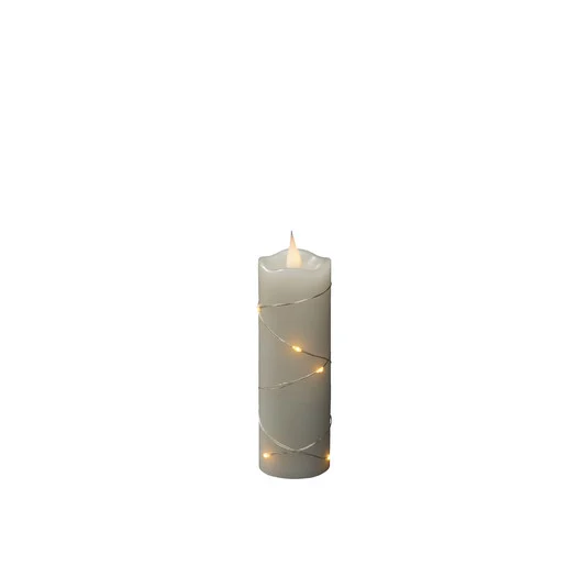 Vela de cera LED color de la luz ámbar 15,2 cm