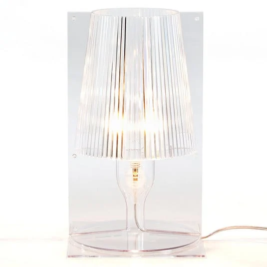 Kartell Take lámpara mesa de diseño, transparente