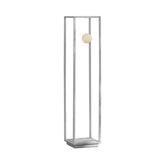 Karman Abachina lámpara pie LED 1 luz 103cm blanco