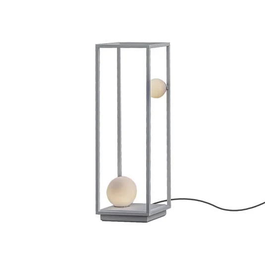 Karman Abachina lámpara de pie LED 2 luces blanco 70cm