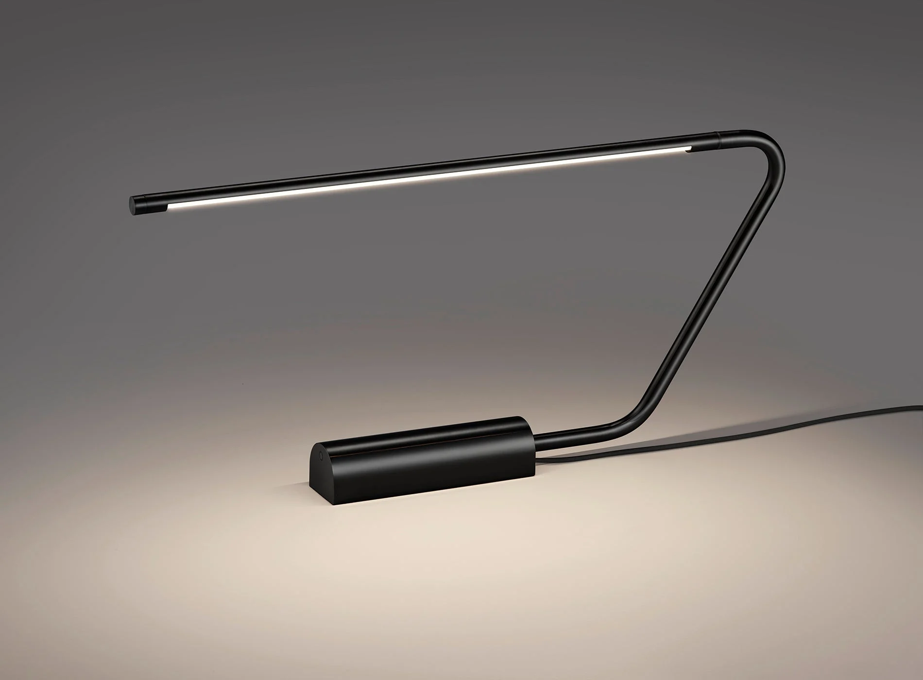 Lámpara de sobremesa Trio Olea LED negro mate táctil 33cm 5