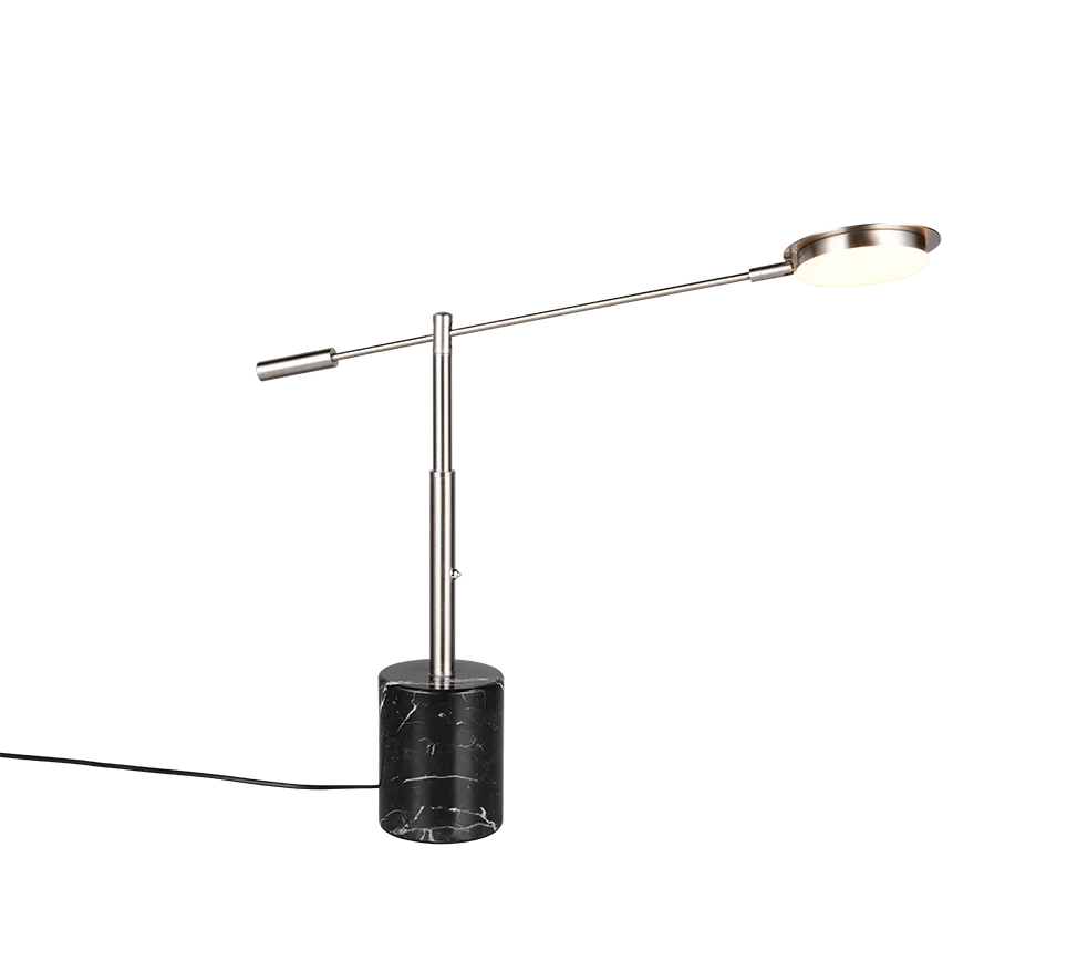 Lámpara de sobremesa Trio Fiore LED níquel mate 65cm 5