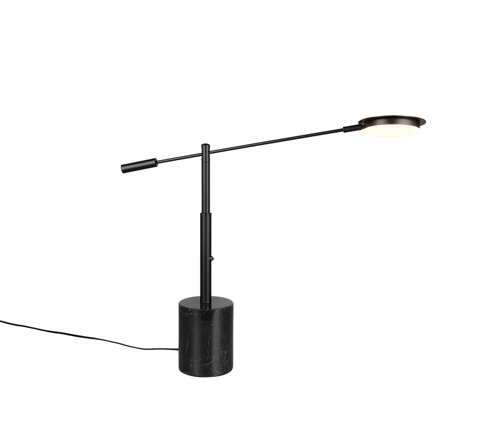 Lámpara de sobremesa Trio Fiore LED negro mate 65cm 5