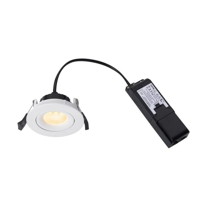Nordlux Downlight Aliki Aluminium Blanco 8W 600lm 38D - 927 | 96mm - IP44 - Mejor Reproducción De Color - Regulable