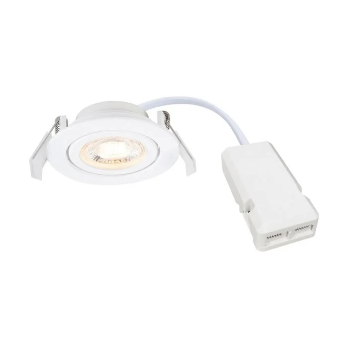 Nordlux Downlight Monolo Blanco 4.8W 450lm 36D - 830 Luz Cálida | 82mm - IP20 - 3 Pasos Regulable