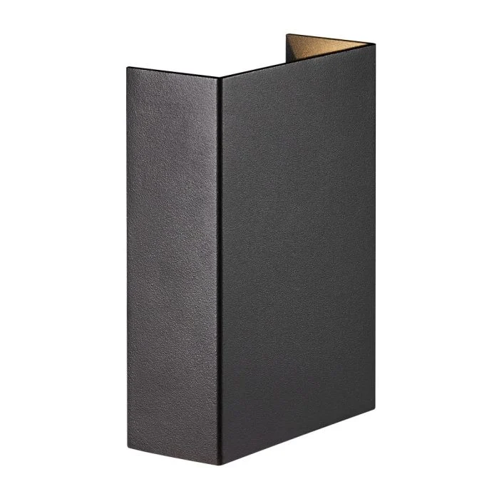 Nordlux Fold 10 Luz De Pared Aluminium Negro - 8W 400lm - 830 Luz Cálida | IP54
