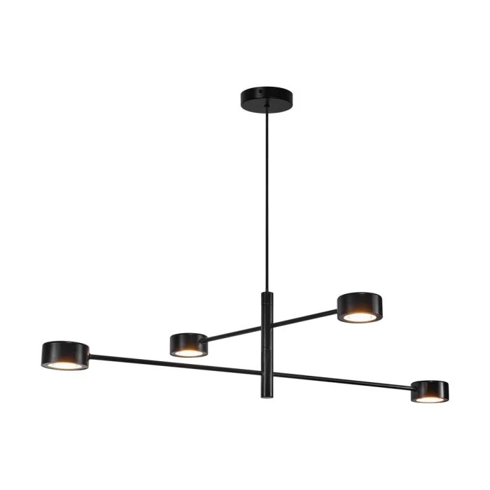 Nordlux Colgante De Luz Clyde Metal Negro 16W 1180lm - 827 Luz Muy Cálida | IP20 - 3 Pasos Regulable