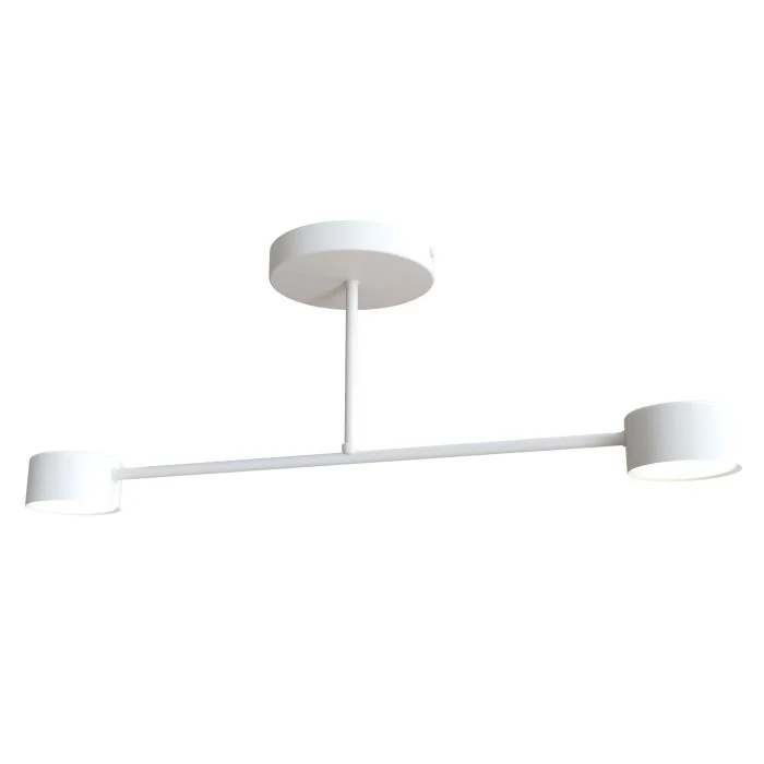 Emibig Luz de techo Halo Acero Blanco | Apta para 2x GX53 - Max 8W