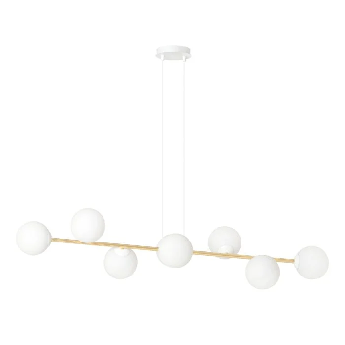 Emibig Colgante De Luz Gravity Acero Blanco | Apta para 8x E14 - Max 10W