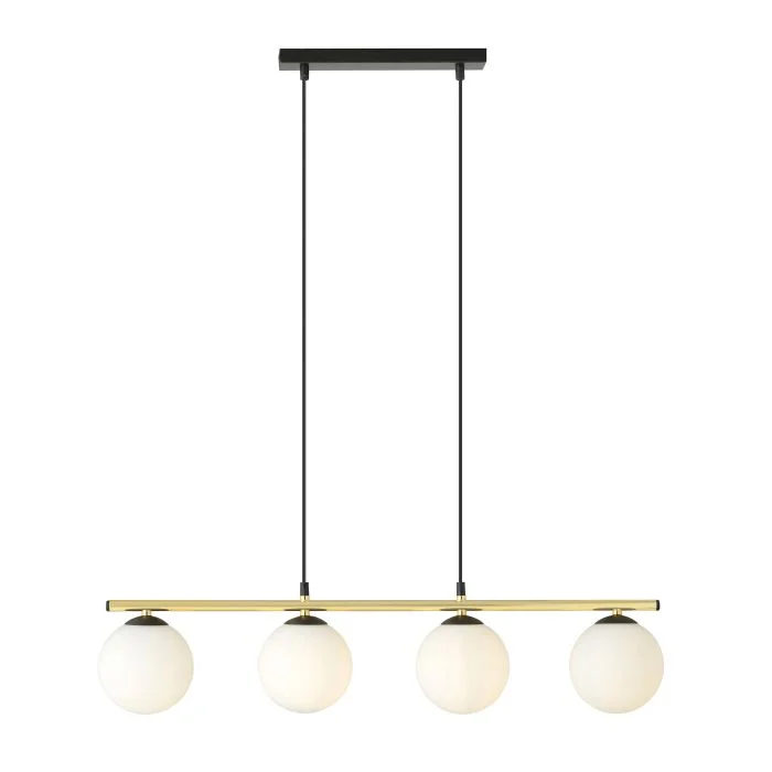 Emibig Colgante De Luz Alora Acero Negro | Apta para 4x E14 - Max 10W