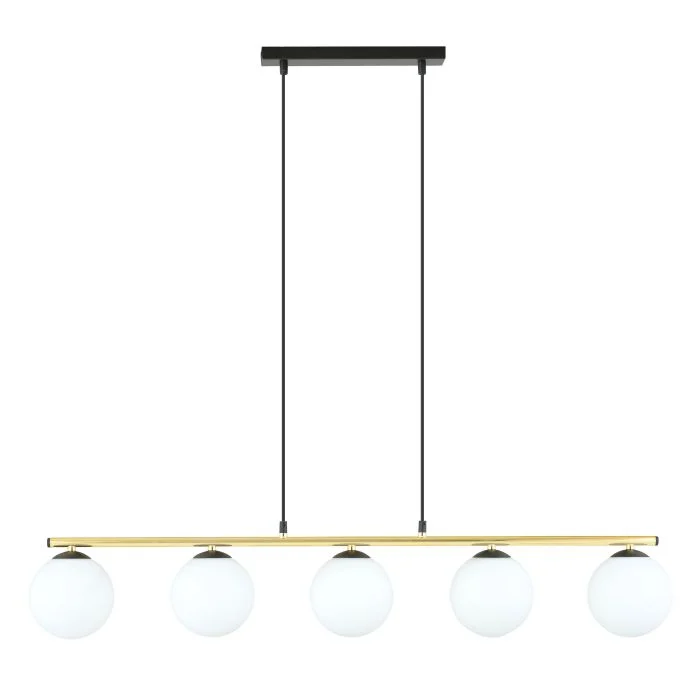 Emibig Colgante De Luz Allora Acero Negro | Apta para 5x E14 - Max 10W