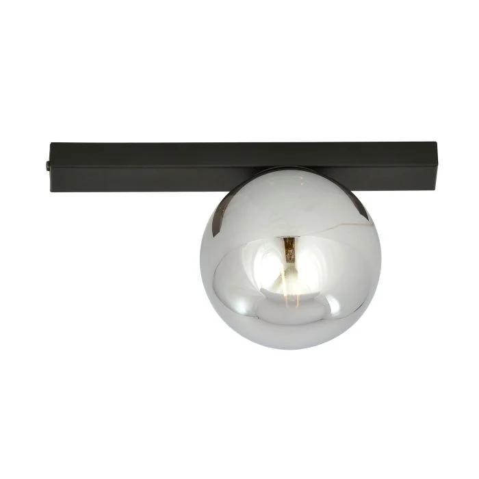 Emibig Luz de techo Fit Acero Negro | Apta para 1x E14 - Max 10W