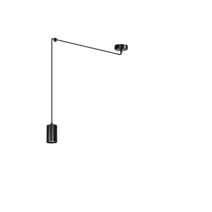 Emibig Colgante De Luz Traker Acero Negro | Apta para 1x GU10 - Max 10W
