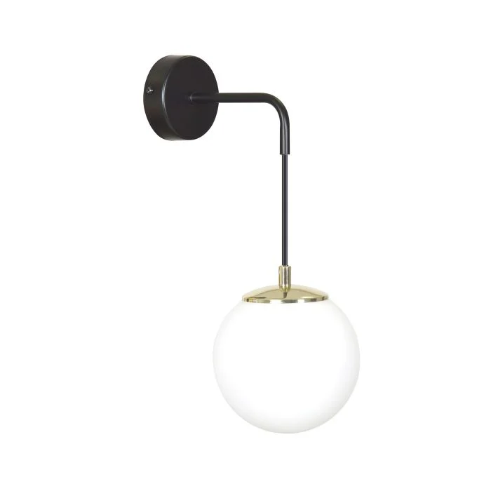 Emibig Luz De Pared Ognis Acero Negro | Apta para 1x E27 - Max 10W