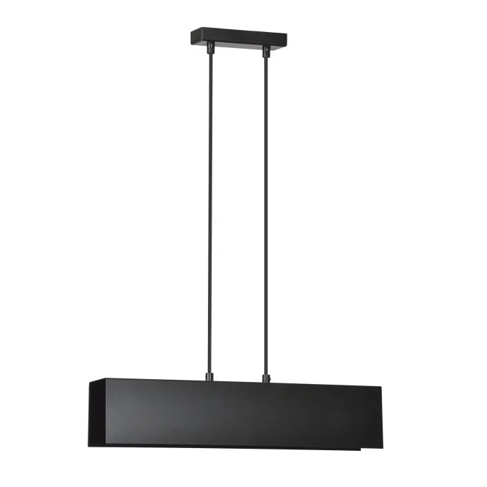 Emibig Colgante De Luz Gentor Acero Negro | Apta para 2x E27 - Max 15W