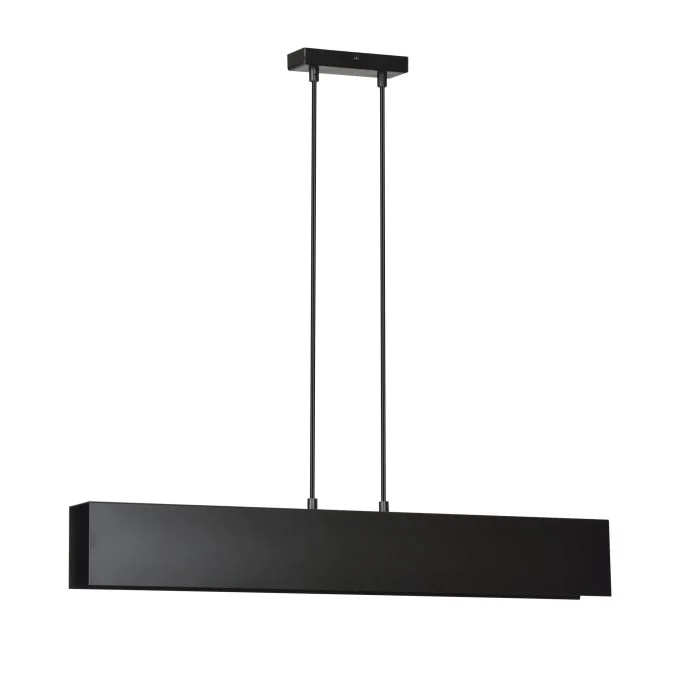 Emibig Colgante De Luz Gentor Acero Negro | Apta para 3x E27 - Max 15W