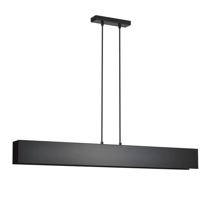 Emibig Colgante De Luz Gentor Acero Negro | Apta para 4x E27 - Max 15W