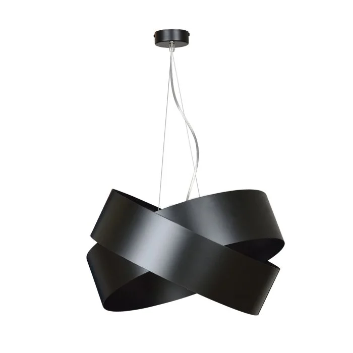 Emibig Colgante De Luz Vieno Acero Negro | Apta para 2x E27 - Max 15W