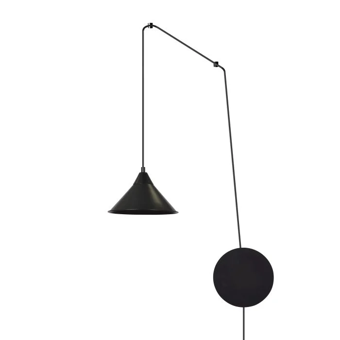 Emibig Colgante De Luz Abramo Acero Negro | Apta para 1x E27 - Max 15W
