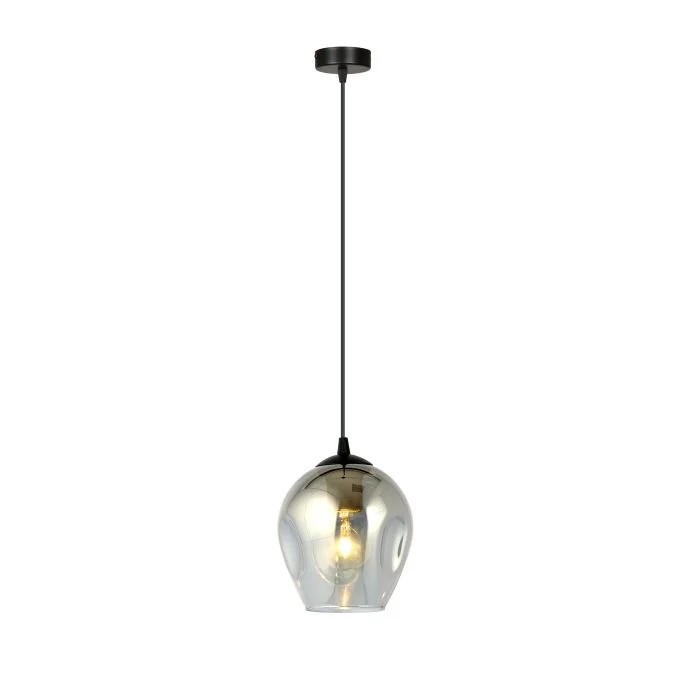 Emibig Colgante De Luz Istar Acero Negro | Apta para 1x E27 - Max 10W