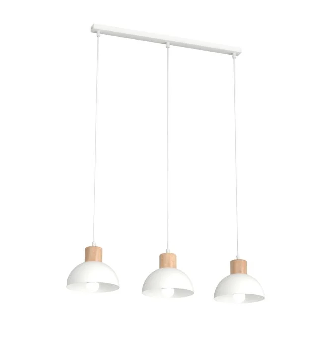 Emibig Luz de techo Seco Acero Blanco | Apta para 2x E27 - Max 15W