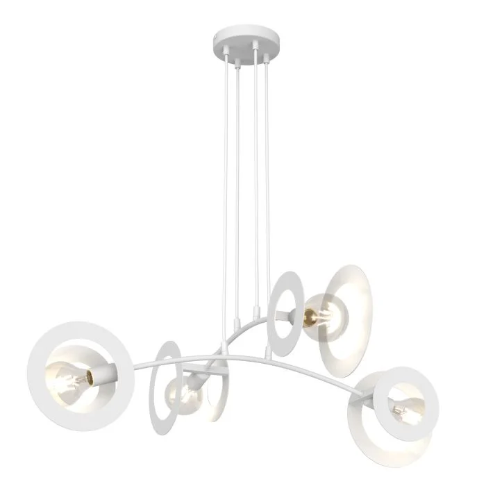 Emibig Colgante De Luz Euforia Acero Blanco | Apta para 4x E27 - Max 15W