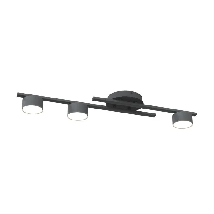 Emibig Luz de techo Fragment Acero Negro | Apta para 3x GX53 - Max 12W