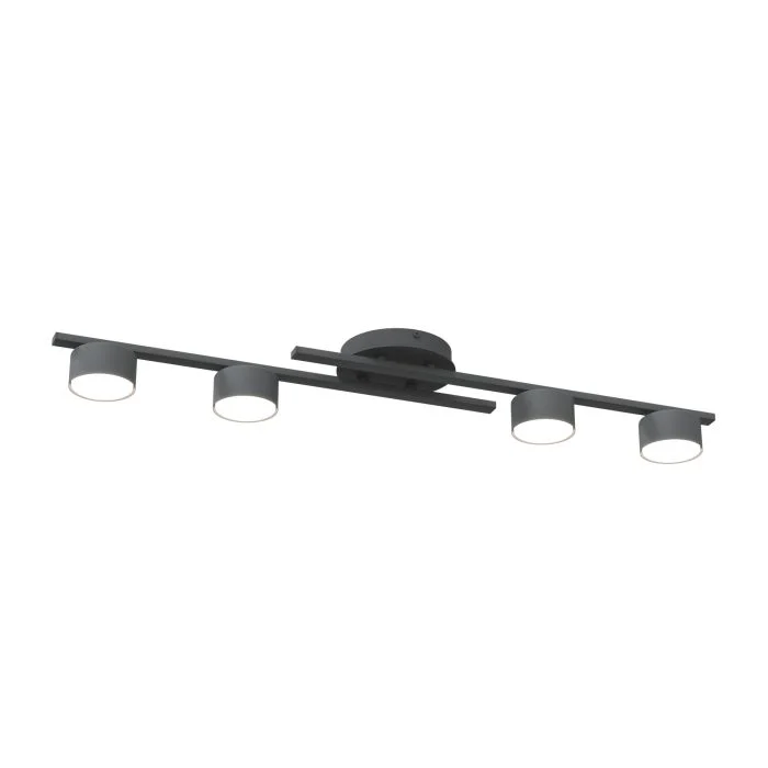 Emibig Luz de techo Fragment Acero Negro | Apta para 4x GX53 - Max 12W