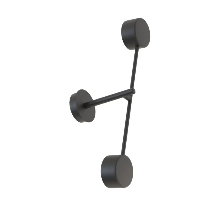 Emibig Luz De Pared Natsu Acero Negro | Apta para 2x GX53 - Max 12W